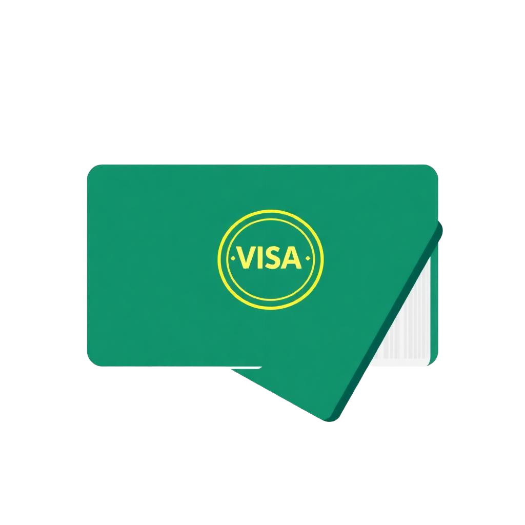 Passport with a visa stamp